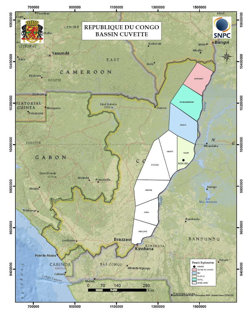 Carte du Bassin de la Cuvette